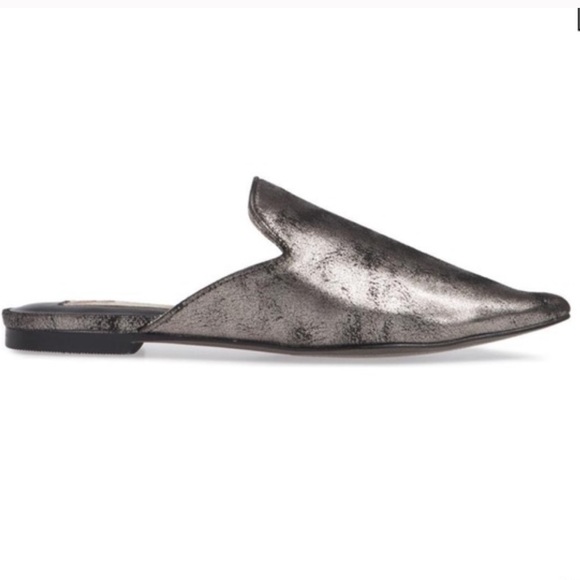 Band of Gypsies Shoes - Band Of Gypsies Distressed Metallic Sliver Landslide Mules